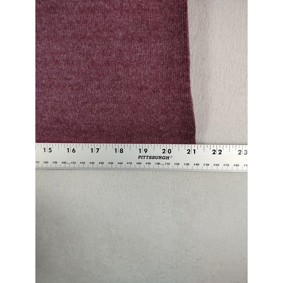 Eddie Bauer Sweater Mens Medium Purple 1/4 Zip Mock Neck Fleece Cabinecore - Picture 10 of 10